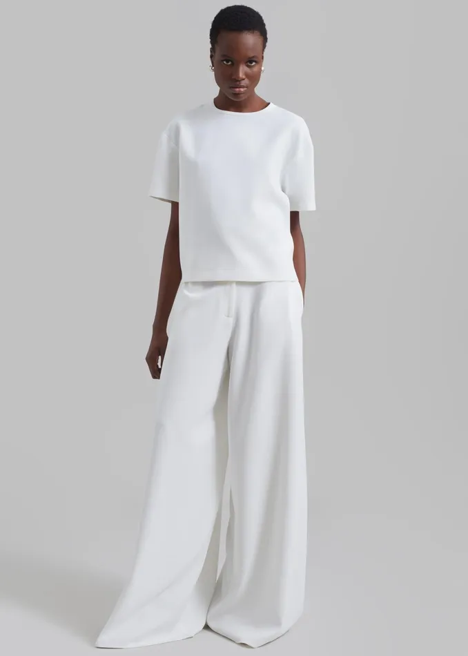 The Frankie Shop Tops Sierra Tee 8211 White 8211 Women
