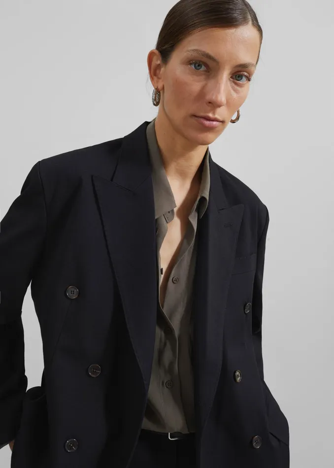 The Frankie Shop Tops Valmiera Blouse 8211 Khaki 8211 Women