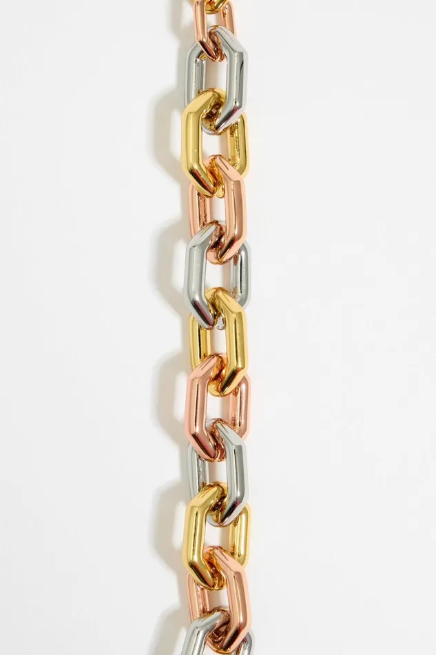 Threetone Hexagonal Chain Bracelet Multigold Women Bimba Y Lola Bracelets Threetone Hexagonal Chain Bracelet Multigold Women Bimba Y Lola Bracelets