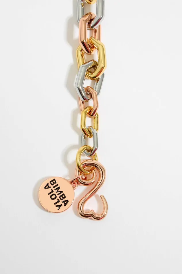 Threetone Hexagonal Chain Bracelet Multigold Women Bimba Y Lola Bracelets Threetone Hexagonal Chain Bracelet Multigold Women Bimba Y Lola Bracelets