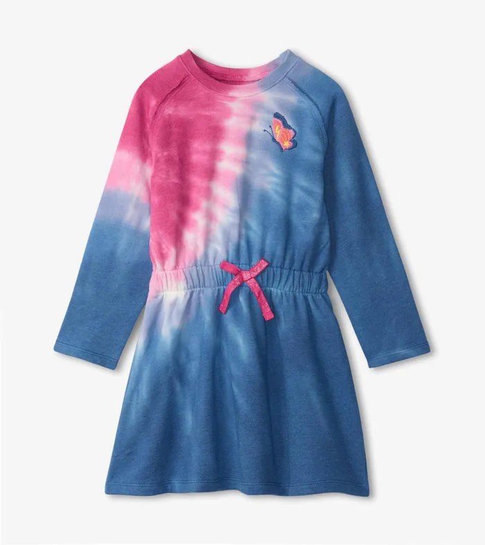 Tie Dye Burst Cinched Waist Dress Hatley