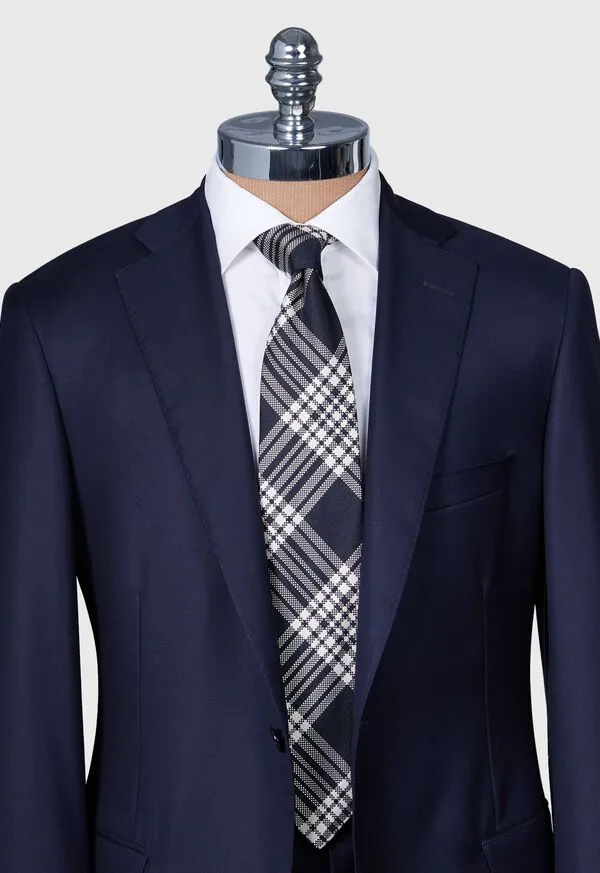 Ties Mens Woven Silk Plaid Tie Black Paulstuart Ties Mens Woven Silk Plaid Tie Black Paulstuart