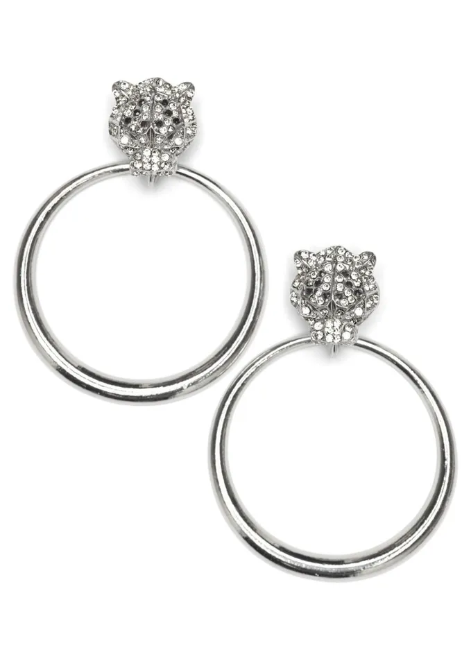 TIGER DETAIL EARRINGS Silver Women VENUS Earrings
