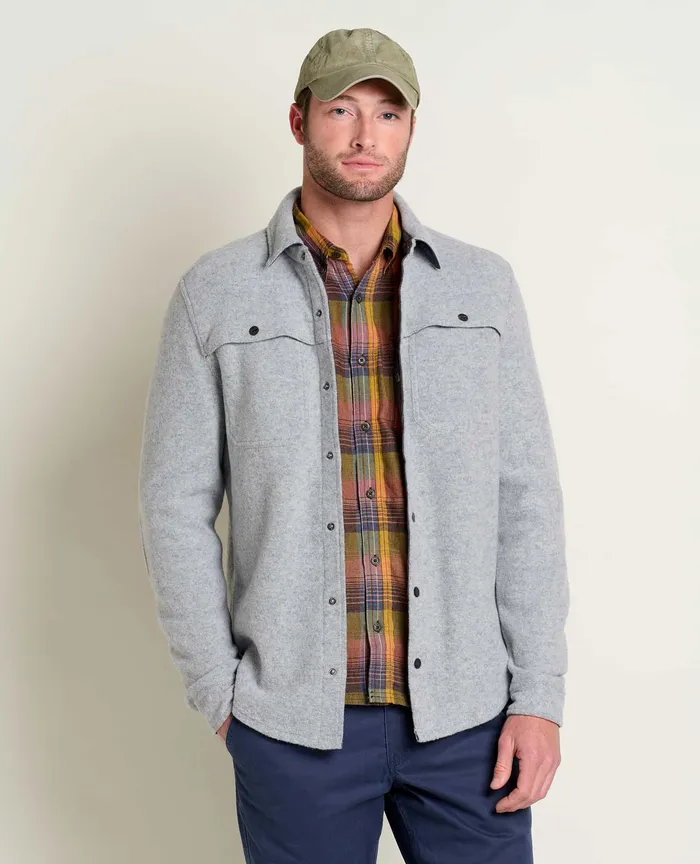 ToadandCo Jackets and Layers Men8217s Kennicott Shirt Jacket Heather Grey