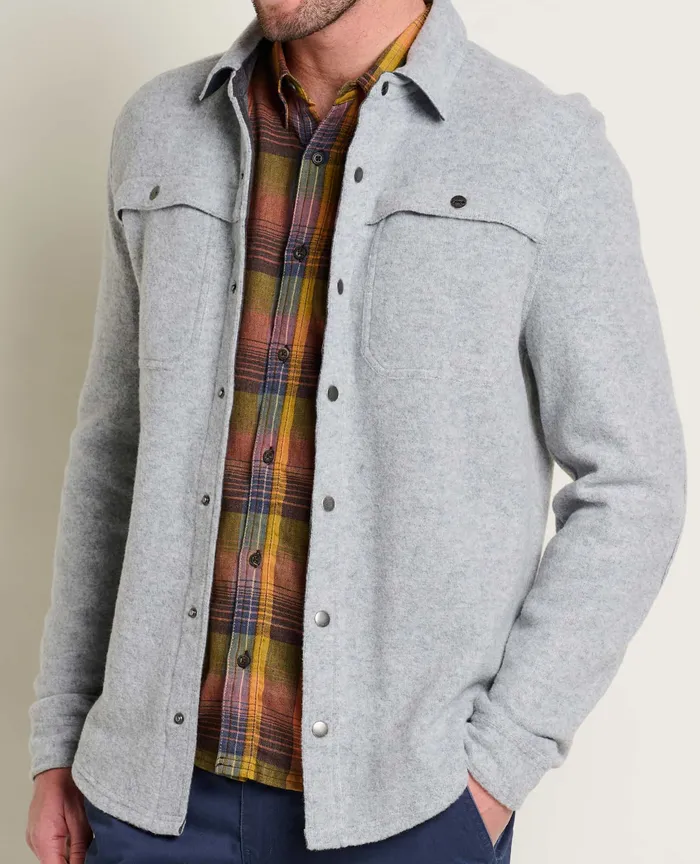 ToadandCo Jackets and Layers Men8217s Kennicott Shirt Jacket Heather Grey