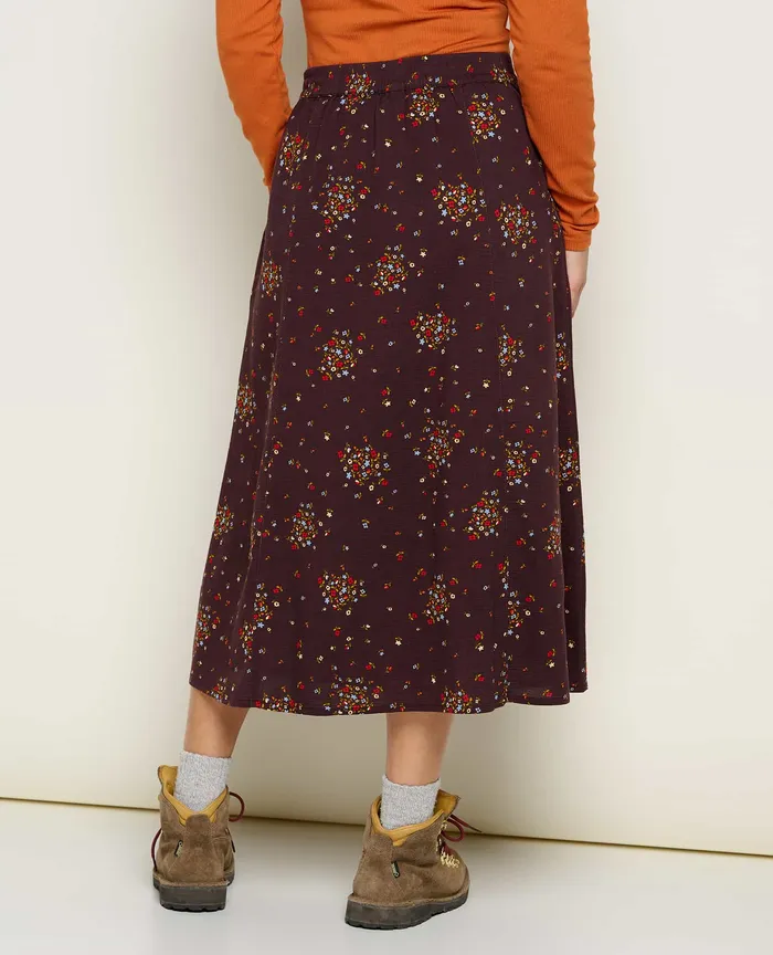 ToadandCo Manzana PullOn Skirt Carob Floral Print Women8217s Skirts and Skorts