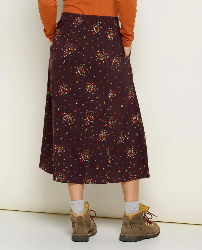ToadandCo Manzana PullOn Skirt Carob Floral Print Women8217s Skirts and Skorts