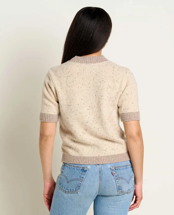 ToadandCo Wilde Short Sleeve Sweater Almond Women8217s Sweaters