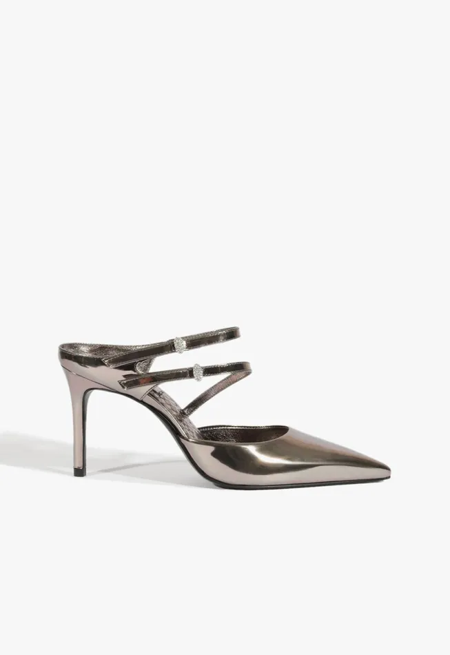 Tonya Mule Pump Silver Women Schutz Shoes