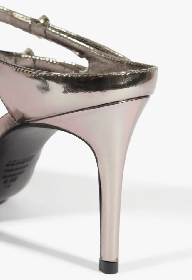 Tonya Mule Pump Silver Women Schutz Shoes