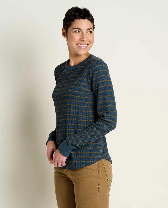 Tops and TShirts Foothill Long Sleeve Crew Midnight Stripe 8211 ToadandCo Women8217s Tops and TShirts Foothill Long Sleeve Crew Midnight Stripe 8211 ToadandCo Women8217s