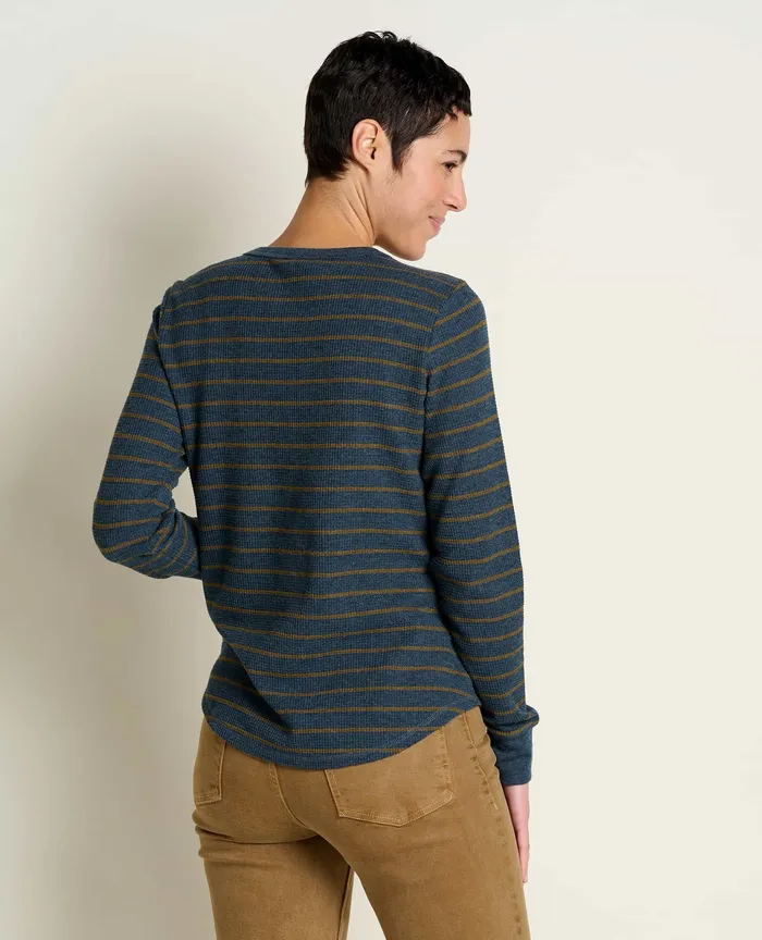 Tops and TShirts Foothill Long Sleeve Crew Midnight Stripe 8211 ToadandCo Women8217s