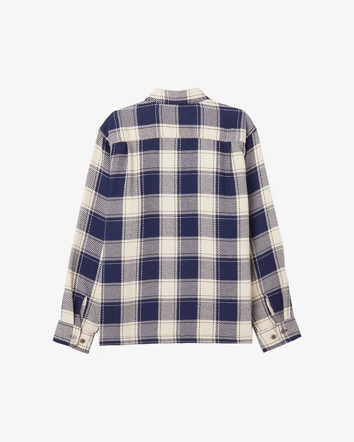 TOPS OBEY Clothing Men ECHOS SHIRT Academy Navy Multi