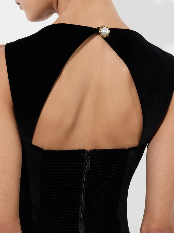Tops Women Alice Olivia Keria Velvet Tank Black