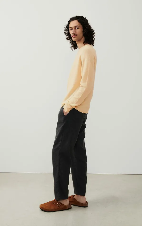 Trousers Dakota Melange Charcoal Men American Vintage Trousers Trousers Dakota Melange Charcoal Men American Vintage Trousers