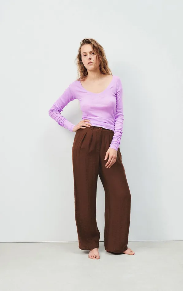 Trousers Detown Brownie Women American Vintage Trousers Trousers Detown Brownie Women American Vintage Trousers