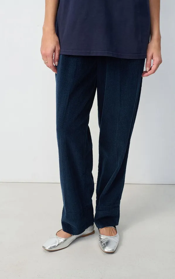 Trousers Padow Navy Women American Vintage Trousers