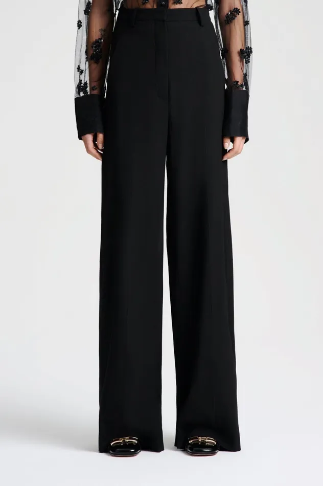 Trousers Women Scanlan Theodore GOTHAM TAILORED TROUSER Black Trousers Women Scanlan Theodore GOTHAM TAILORED TROUSER Black