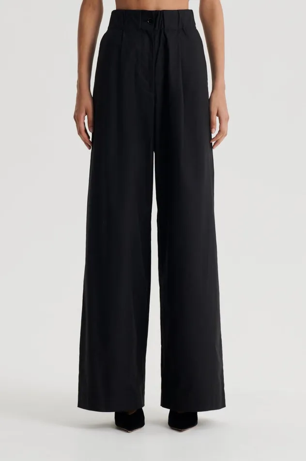 Trousers Women Scanlan Theodore PLEAT CARGO TROUSER Black
