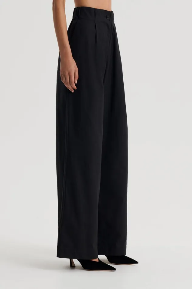Trousers Women Scanlan Theodore PLEAT CARGO TROUSER Black