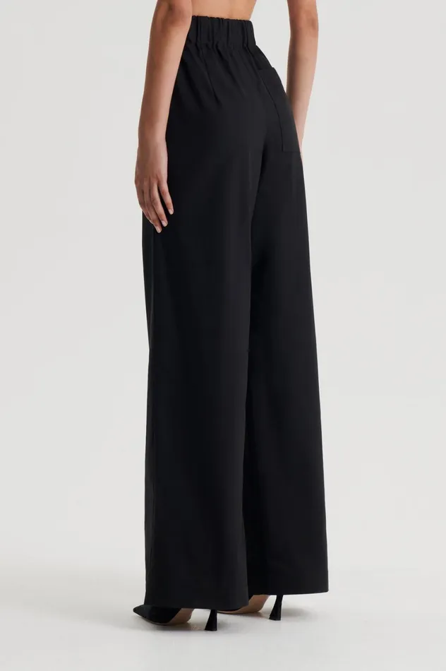 Trousers Women Scanlan Theodore PLEAT CARGO TROUSER Black