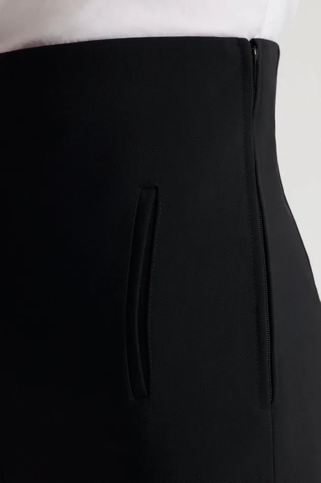 Trousers Women Scanlan Theodore TAILORED CROP HIGH WAIST TROUSER Black Trousers Women Scanlan Theodore TAILORED CROP HIGH WAIST TROUSER Black