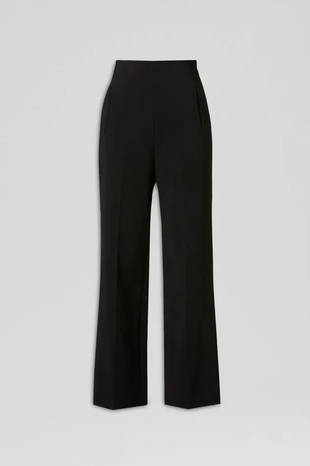 Trousers Women Scanlan Theodore TAILORED CROP HIGH WAIST TROUSER Black Trousers Women Scanlan Theodore TAILORED CROP HIGH WAIST TROUSER Black