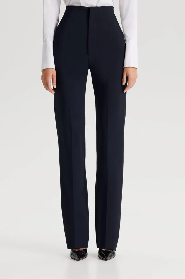 Trousers Women Scanlan Theodore TAILORED SLIM TROUSER Navy Trousers Women Scanlan Theodore TAILORED SLIM TROUSER Navy