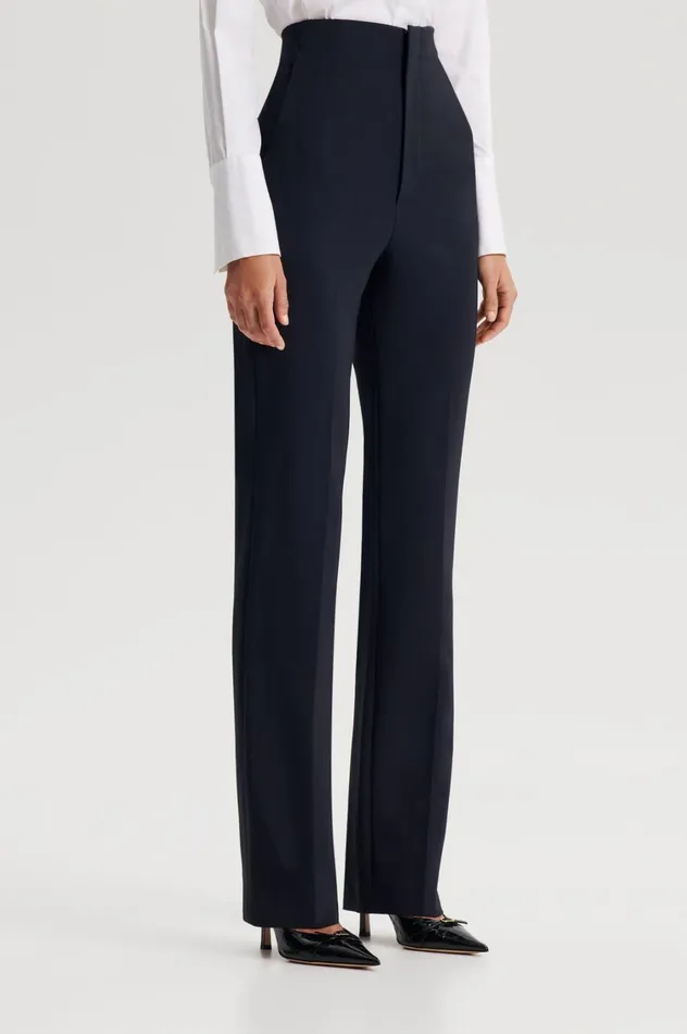 Trousers Women Scanlan Theodore TAILORED SLIM TROUSER Navy Trousers Women Scanlan Theodore TAILORED SLIM TROUSER Navy