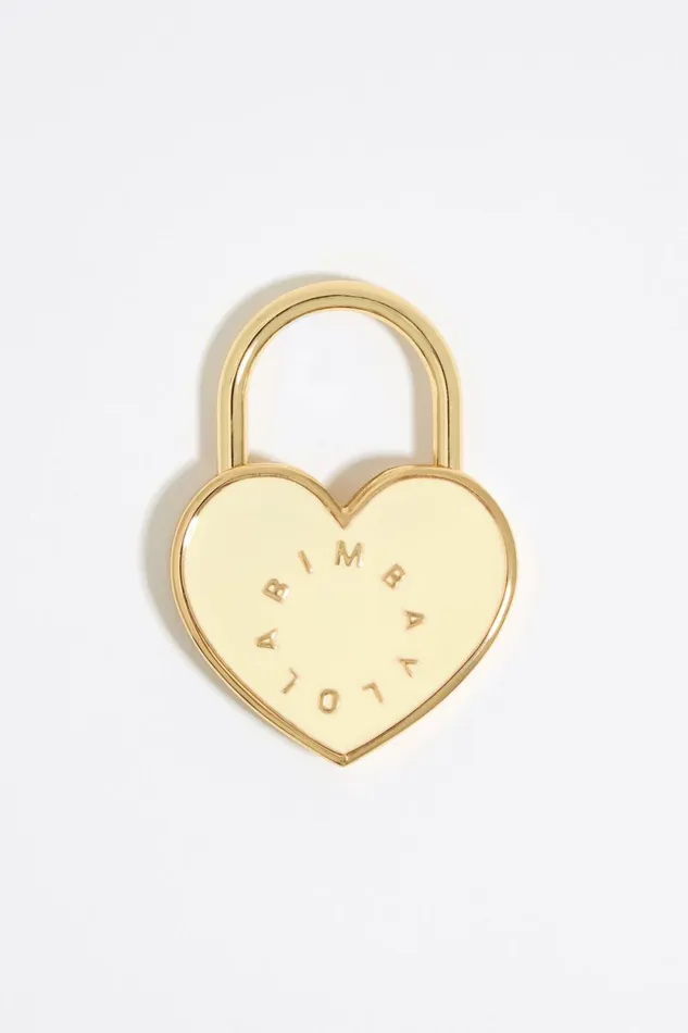 Twotone Metal Padlock Key Ring Red Women Bimba Y Lola Key Rings Twotone Metal Padlock Key Ring Red Women Bimba Y Lola Key Rings