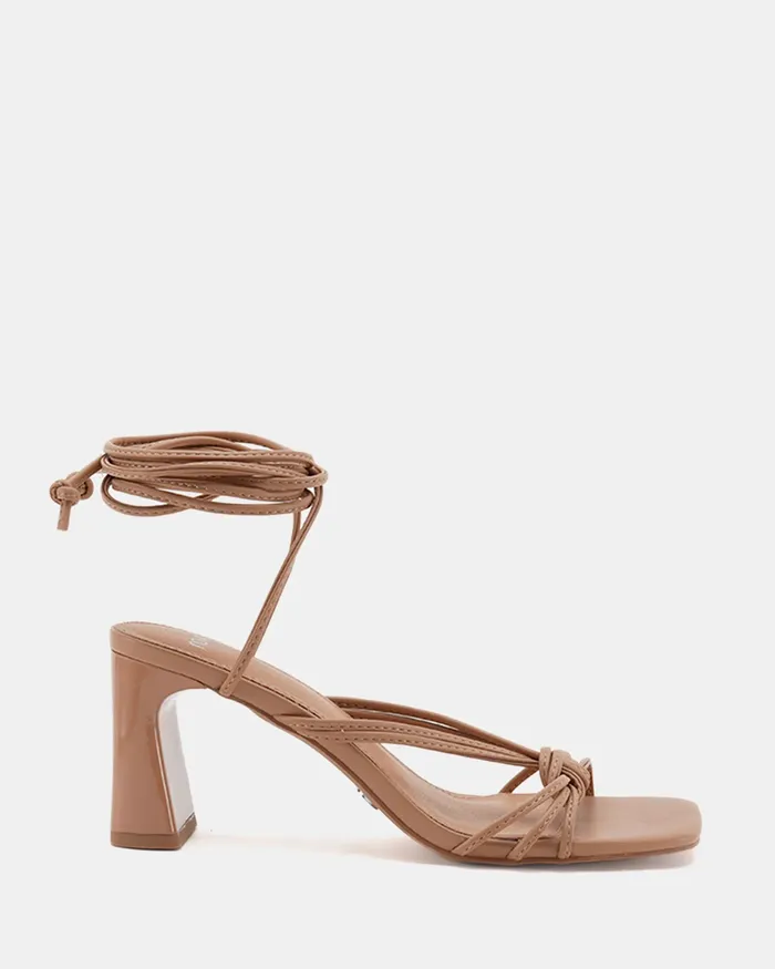 URIJAH Sand Block Heels Women Block Heels NOVO Shoes