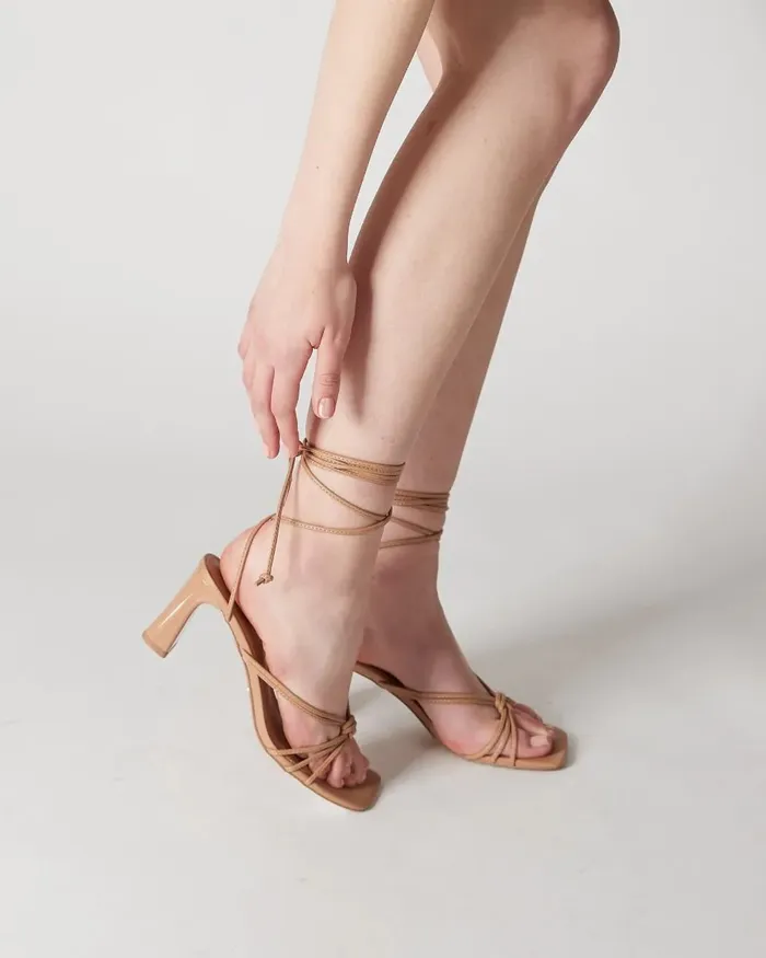 URIJAH Sand Block Heels Women Block Heels NOVO Shoes