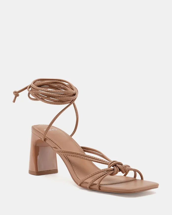 URIJAH Sand Block Heels Women Block Heels NOVO Shoes