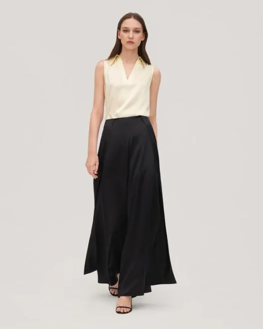 VNeck Sleeveless Silk Violet Shirt Women Blouses Lilysilk Shirts