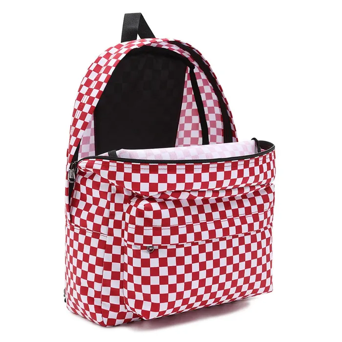 Vans Bags and Backpacks Women Old Skool Check Backpack Red