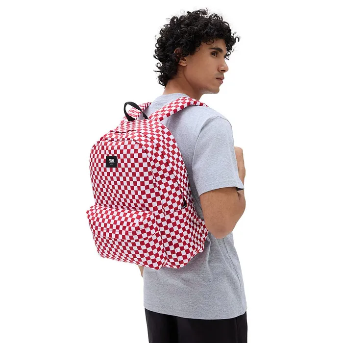 Vans Bags and Backpacks Women Old Skool Check Backpack Red