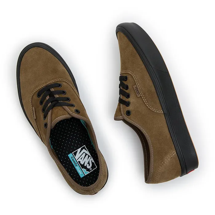 Vans Classics Men Authentic ComfyCush Suede Shoes Brown