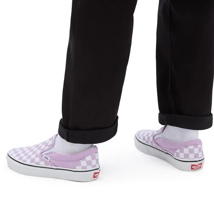 Vans Classics Men Color Theory Classic SlipOn Shoes Purple