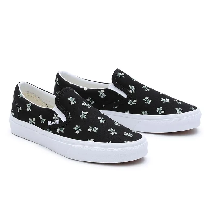 Vans Classics Men Floral Classic SlipOn Shoes Black