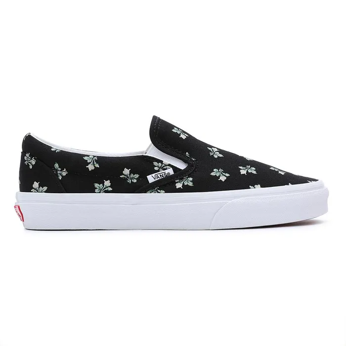 Vans Classics Men Floral Classic SlipOn Shoes Black