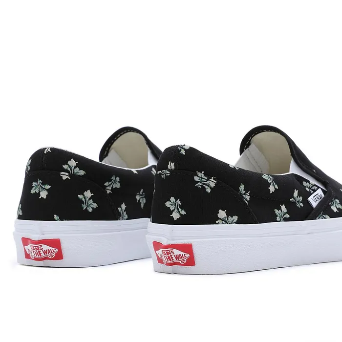 Vans Classics Men Floral Classic SlipOn Shoes Black