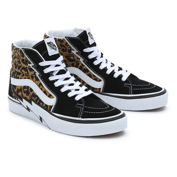 Vans Classics Men Leopard Sk8Hi Bolt Shoes Black