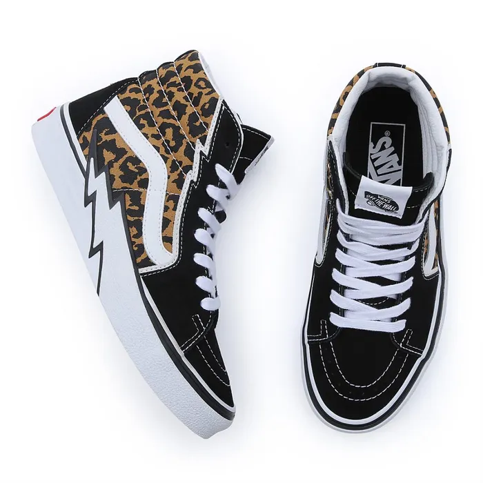 Vans Classics Men Leopard Sk8Hi Bolt Shoes Black