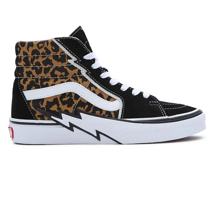 Vans Classics Men Leopard Sk8Hi Bolt Shoes Black