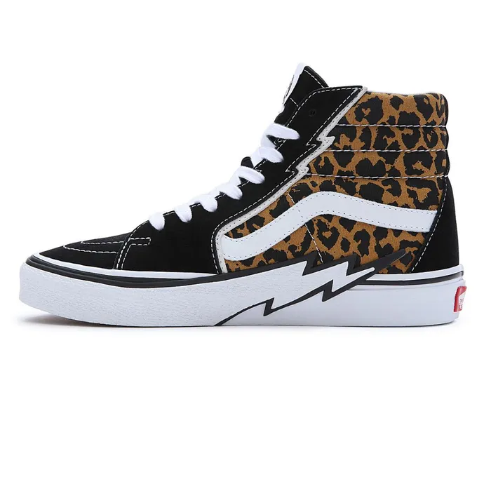 Vans Classics Men Leopard Sk8Hi Bolt Shoes Black