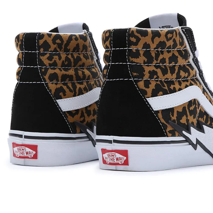 Vans Classics Men Leopard Sk8Hi Bolt Shoes Black