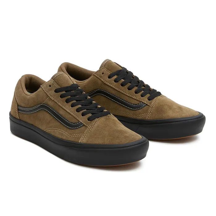 Vans Classics Men Old Skool ComfyCush Suede Shoes Brown