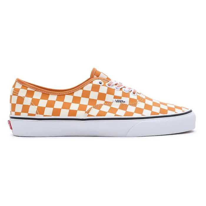 Vans Classics Women Check Authentic Shoes White Orange