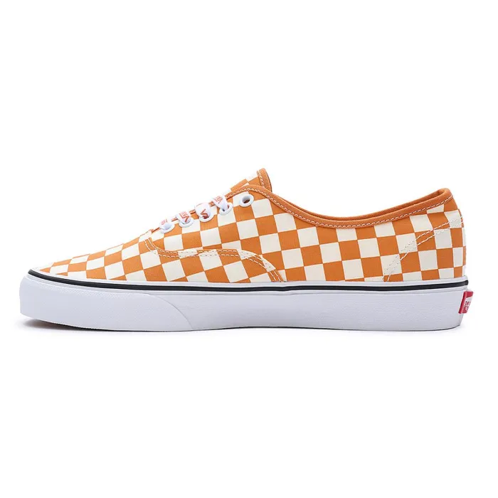 Vans Classics Women Check Authentic Shoes White Orange