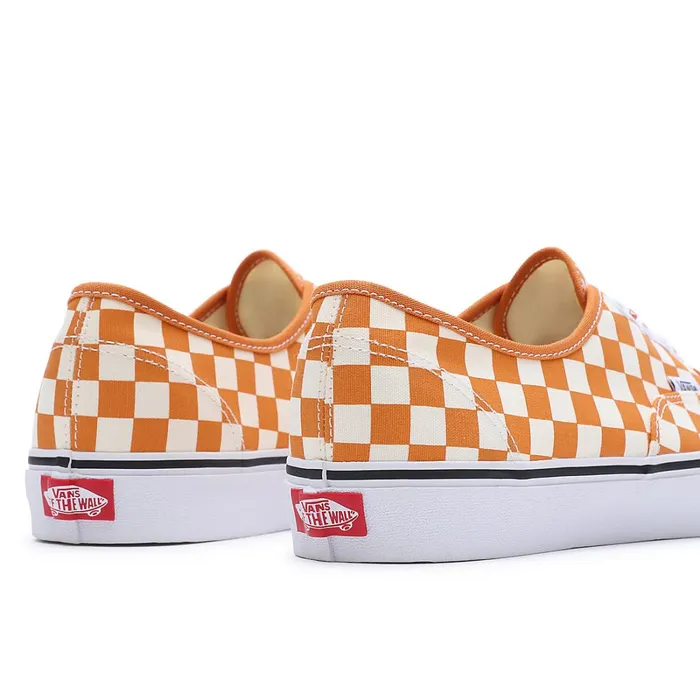 Vans Classics Women Check Authentic Shoes White Orange